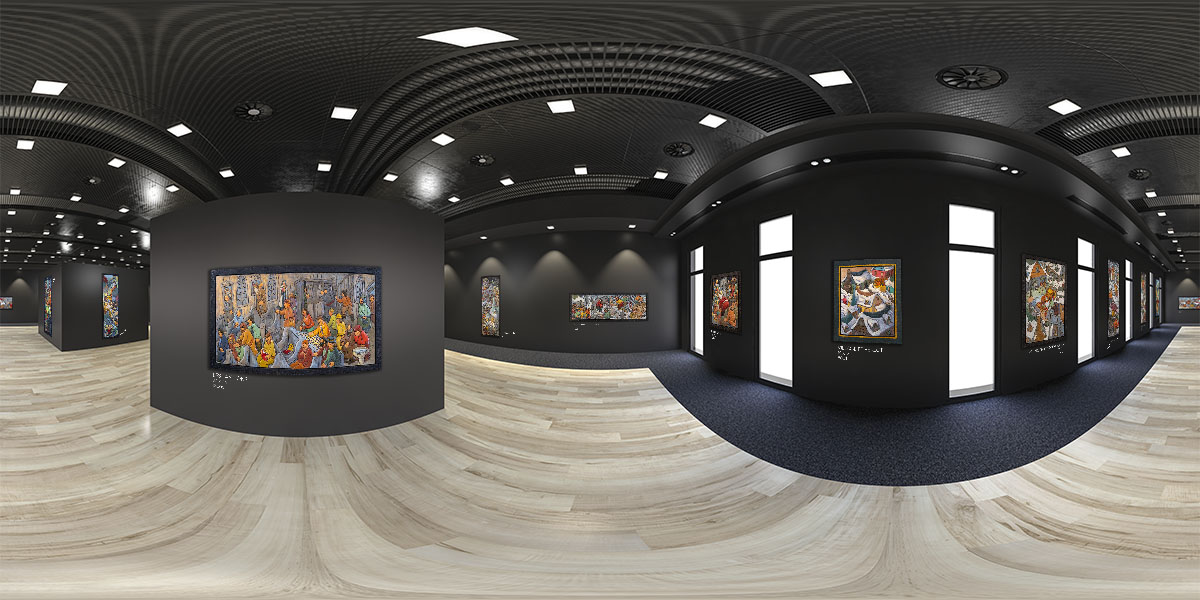 Capture d'écran de la galerie virtuelle de l'artiste Jacques Lisée